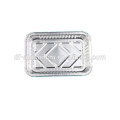 Disposable Shallow Rectangular Aluminium Foil Food Tray For BBQ